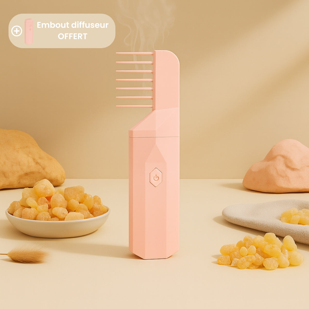 Essenzia Bakhoor Brush + Encens Frankincense Premium 50g